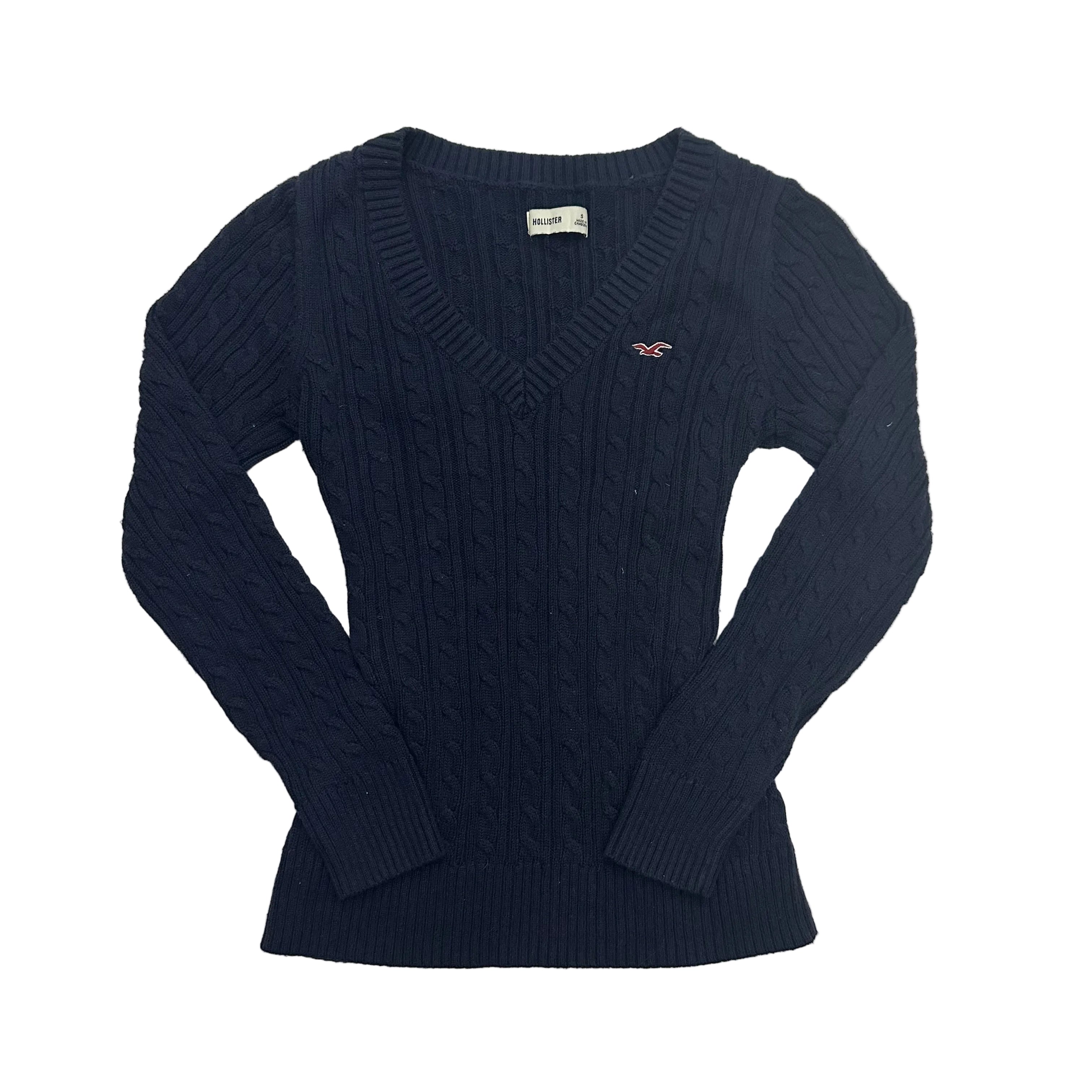 hollister v-neck long sleeve shirt