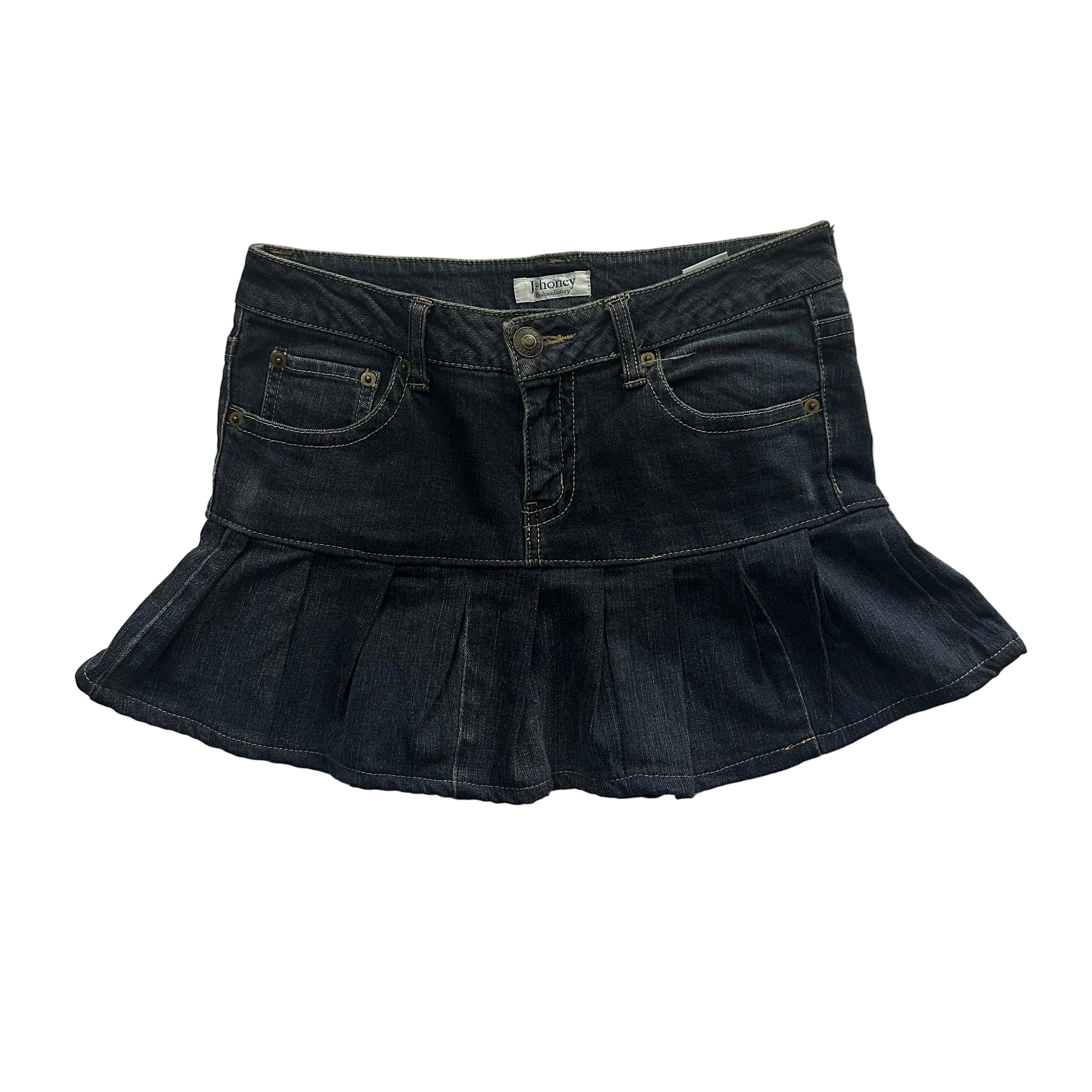 ruffle mini skirt