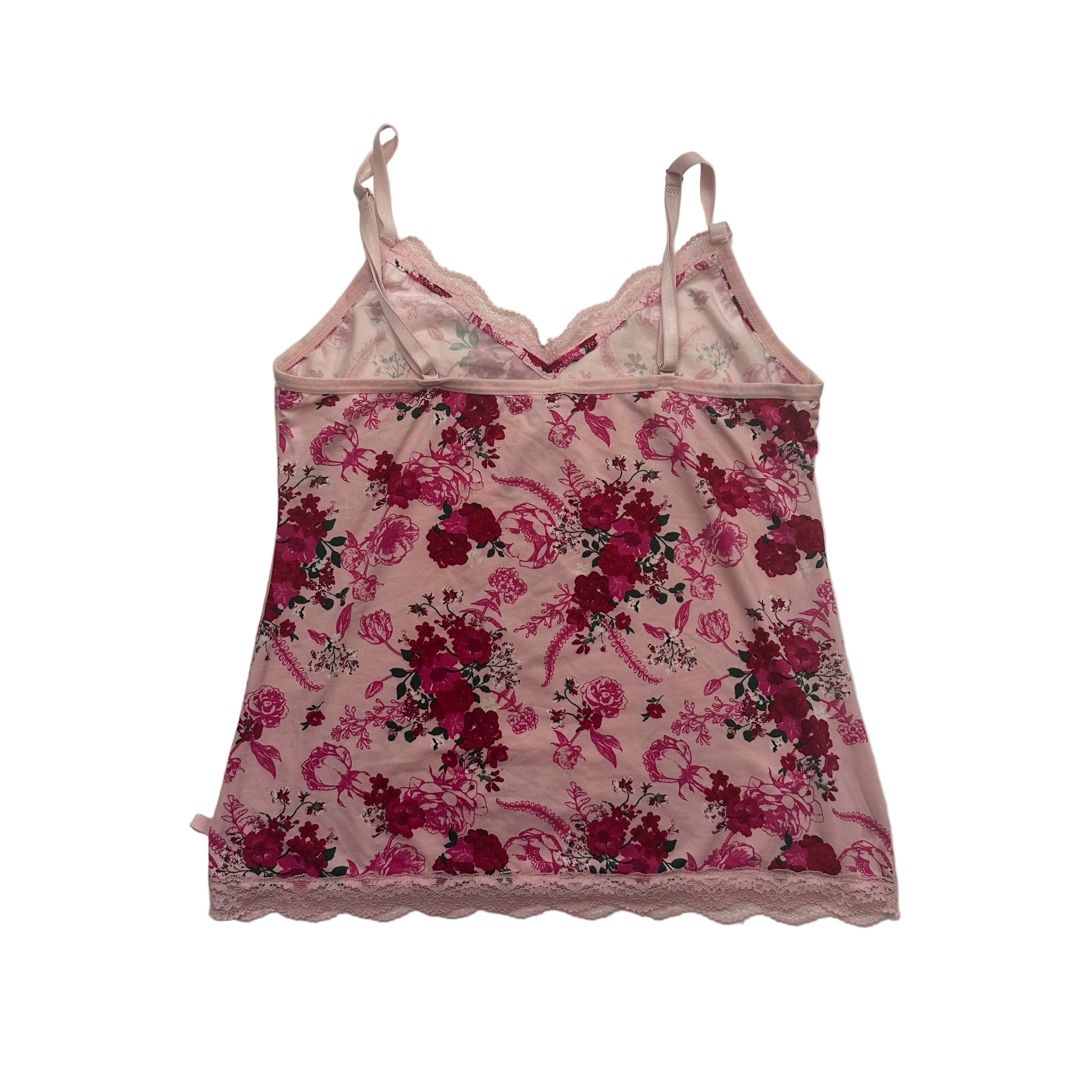 floral lace cami