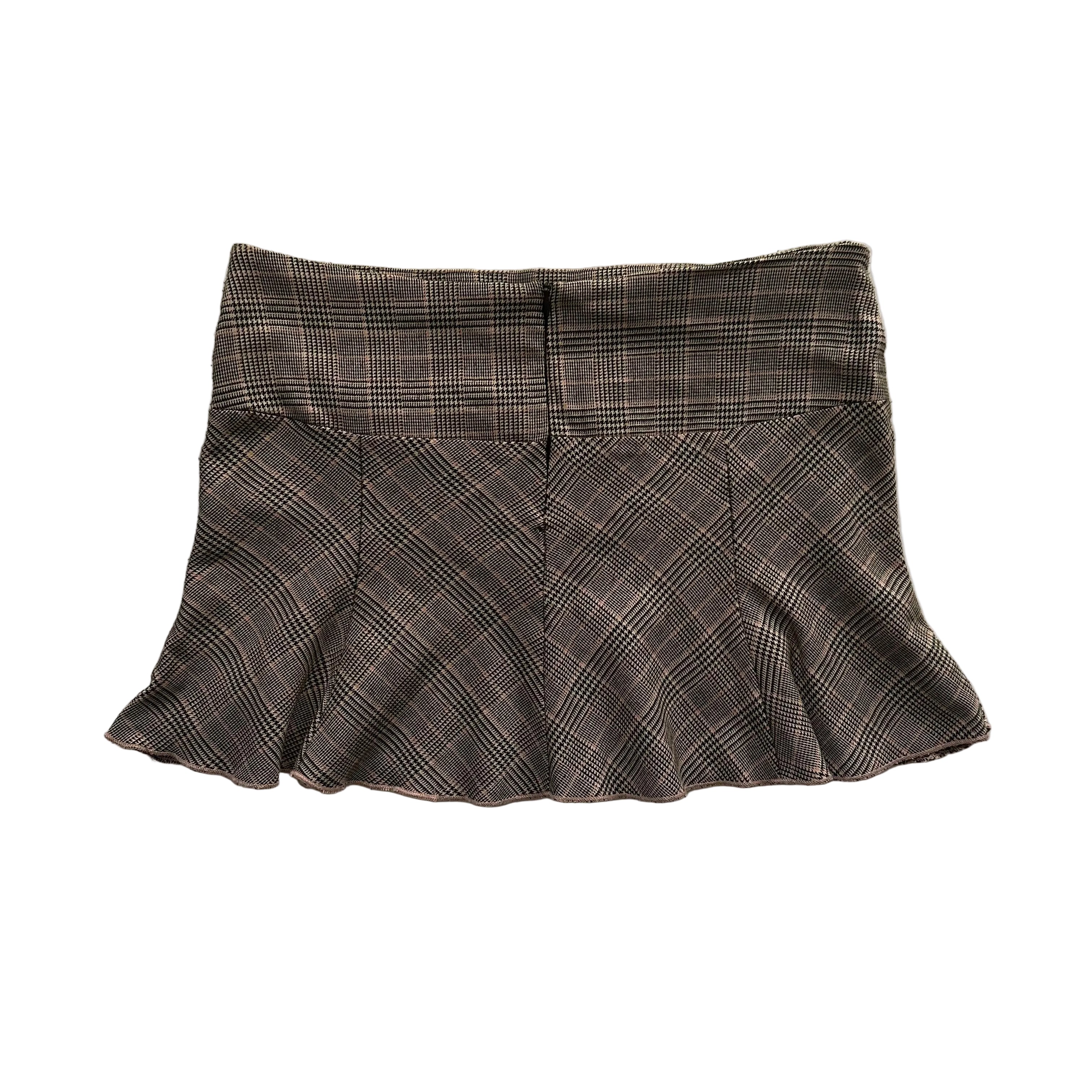 plaid mini skirt