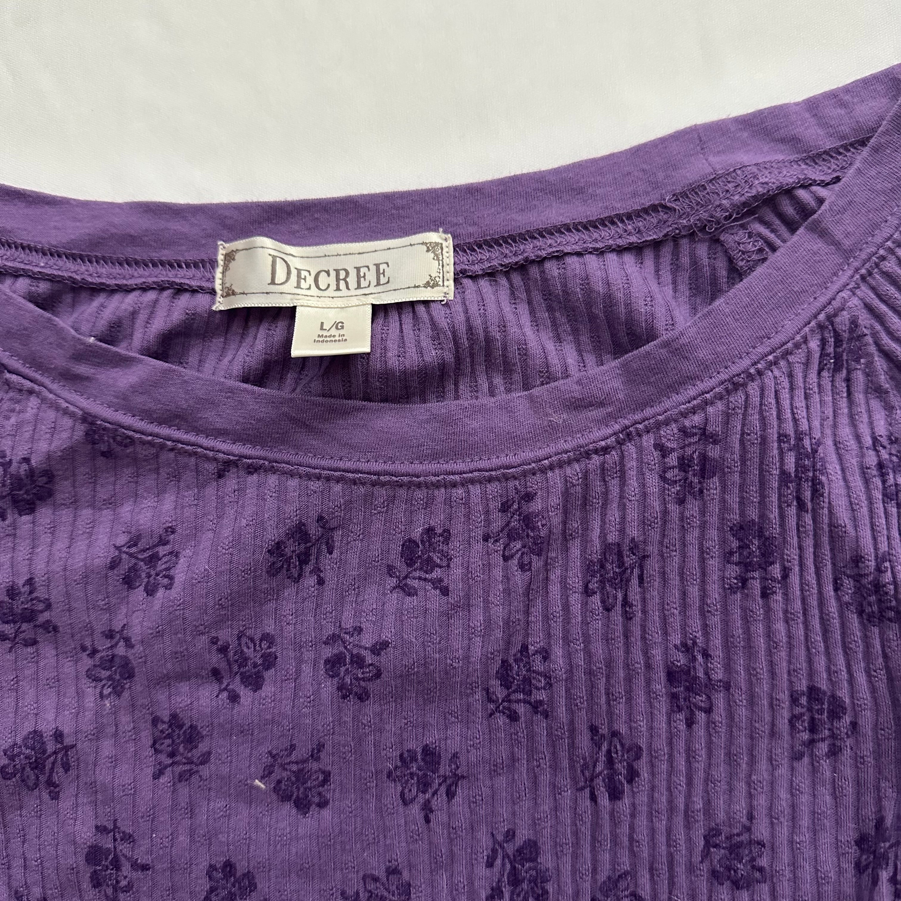 vintage purple long sleeve