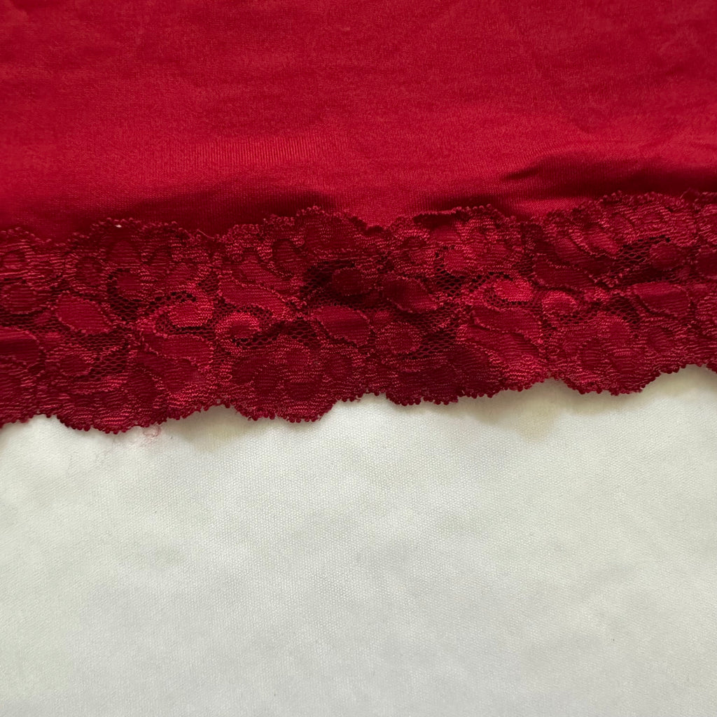 vintage red lace cami
