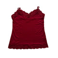 vintage red lace cami