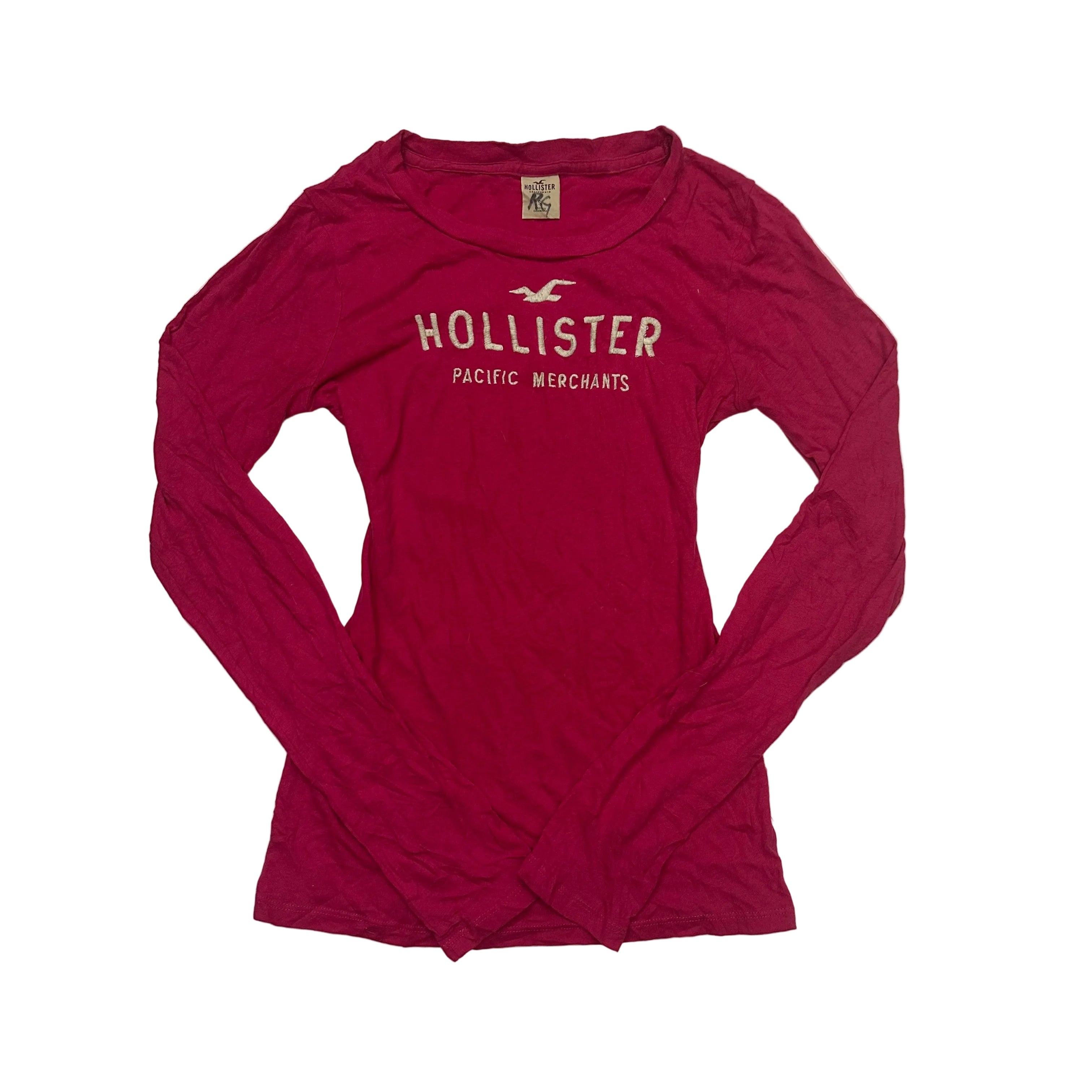 hollister pink long sleeve