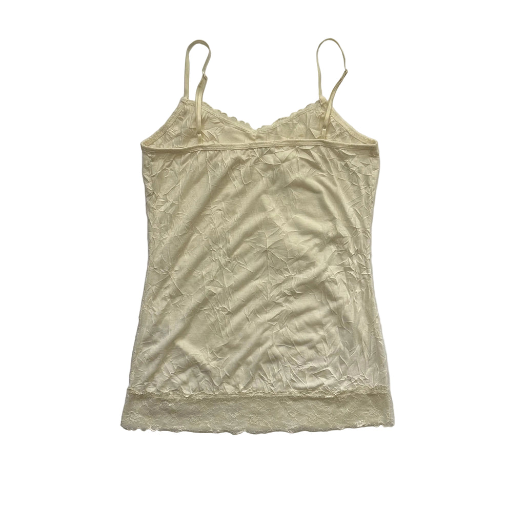 white lace cami