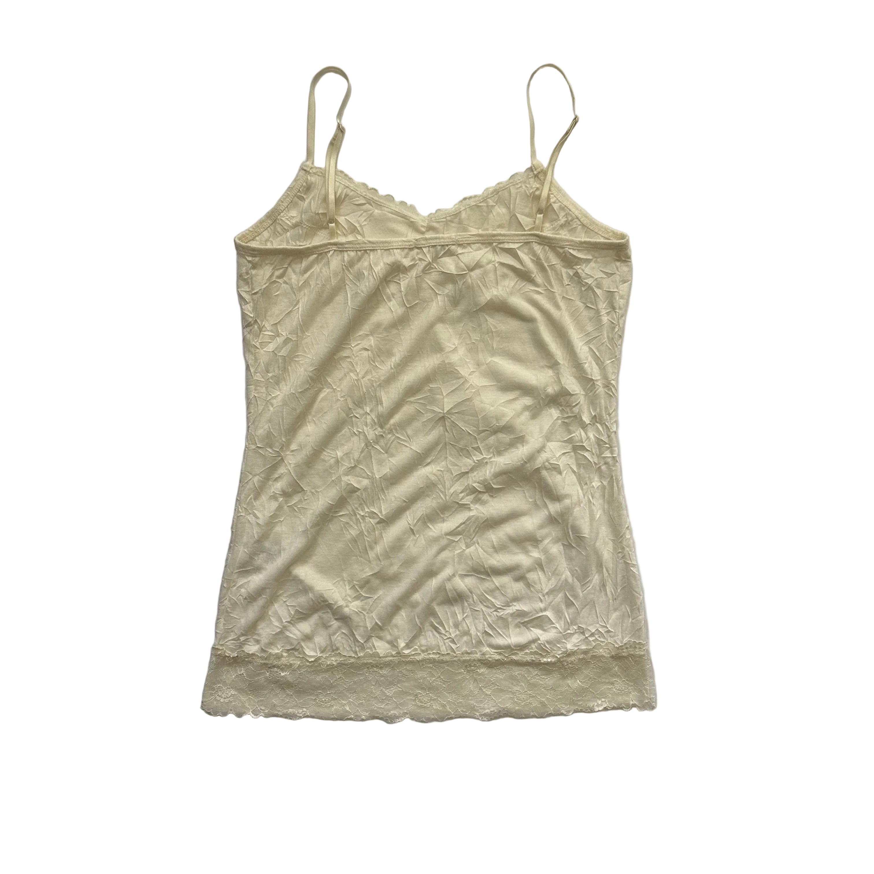 white lace cami