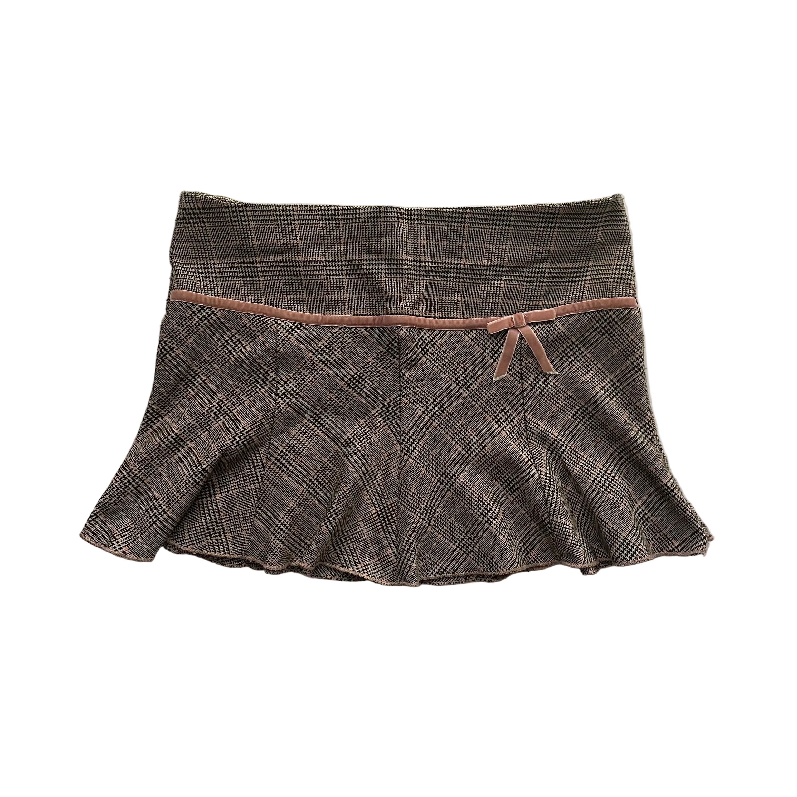 plaid mini skirt