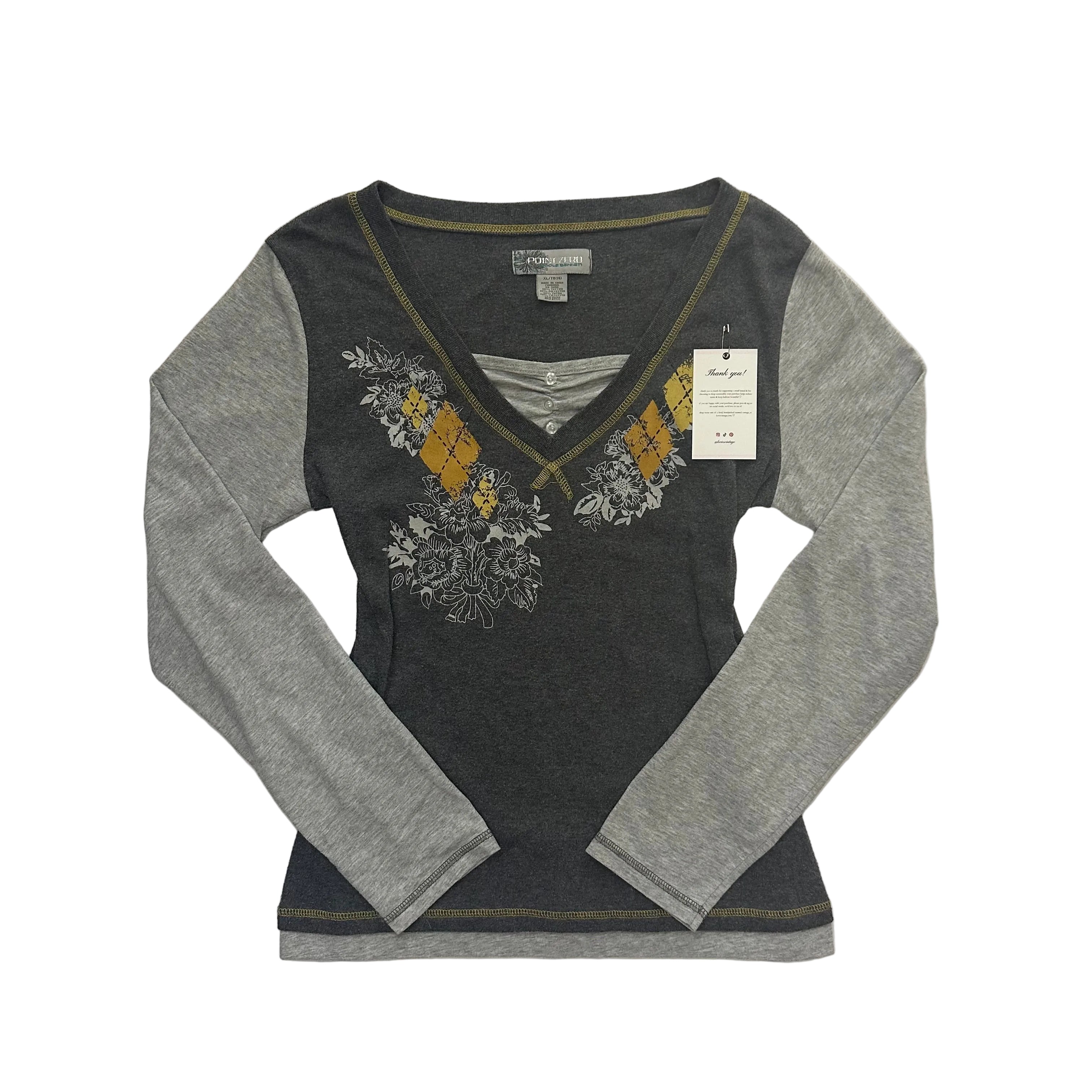 y2k grunge long sleeve shirt