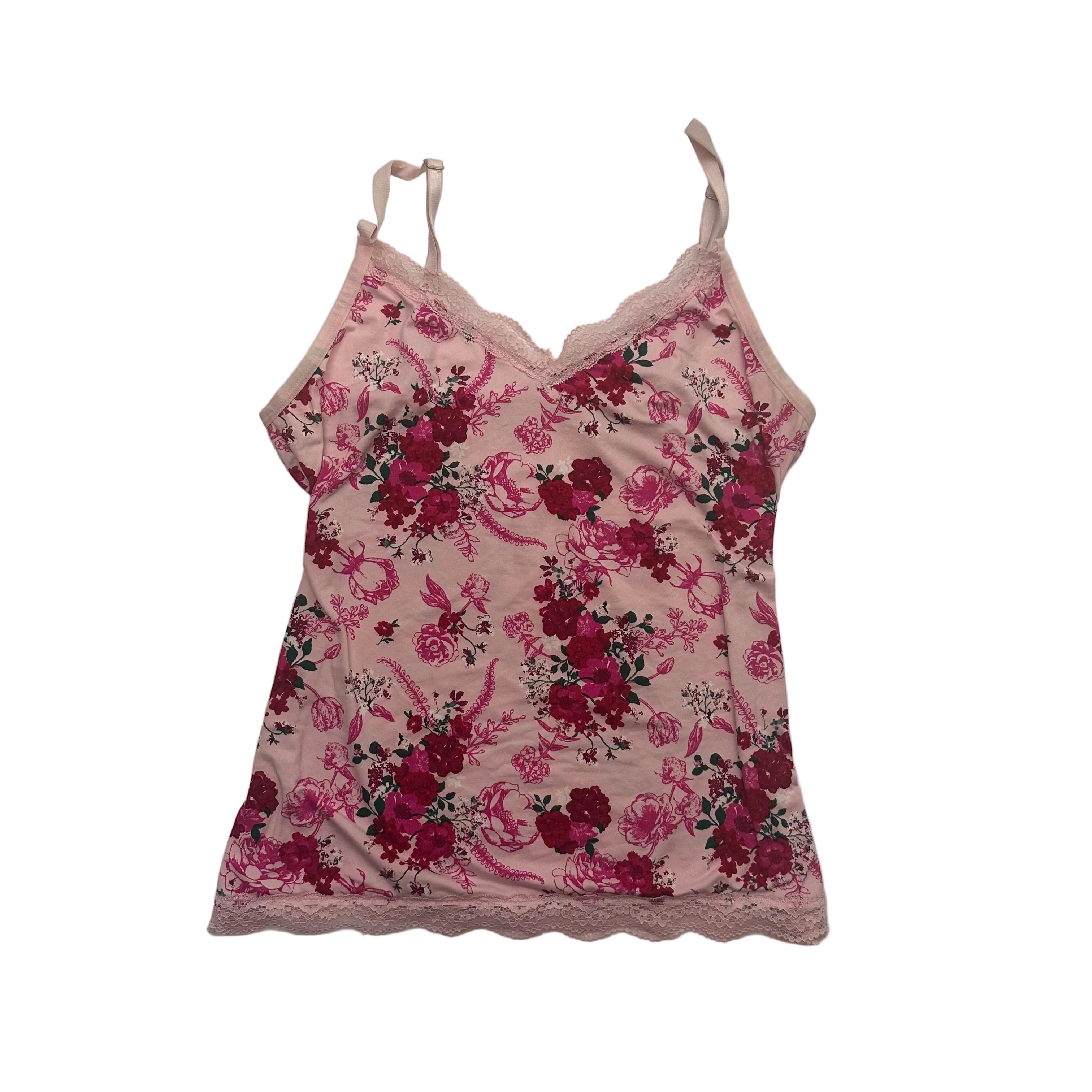 floral lace cami
