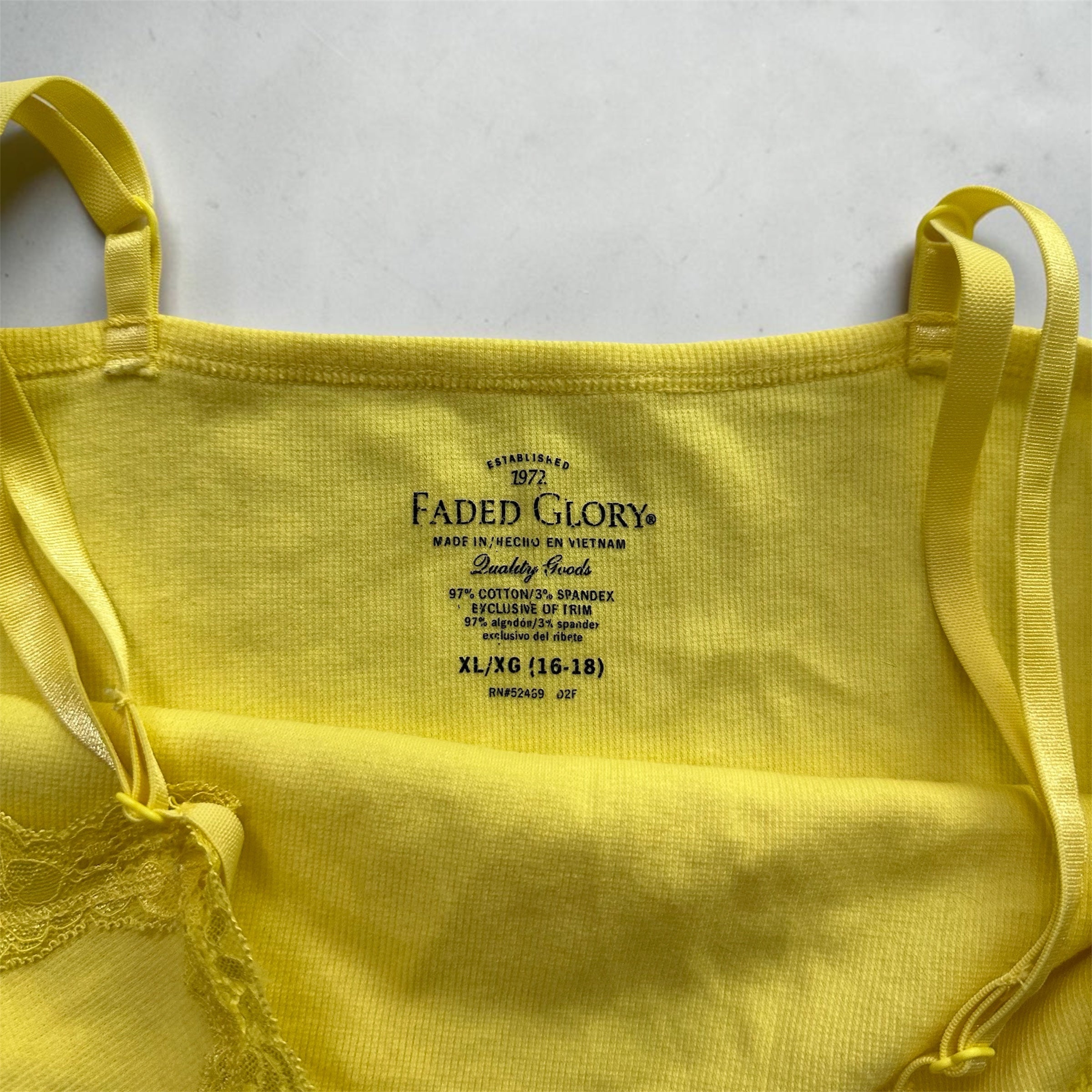 vintage yellow tank top
